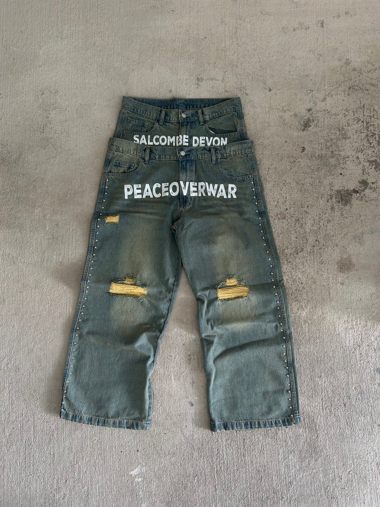 Salcombe Devon Double Waisted Jeans