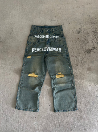 Salcombe Devon Double Waisted Jeans