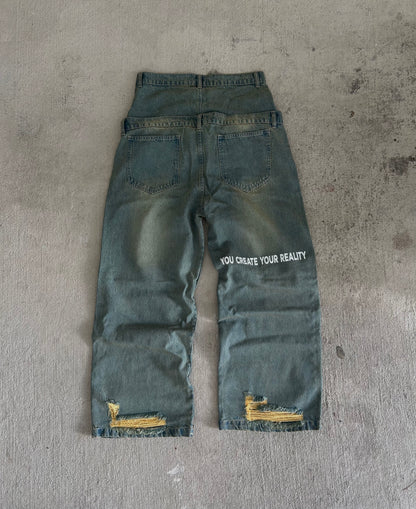 Salcombe Devon Double Waisted Jeans